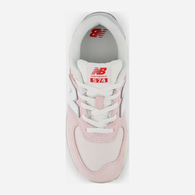 Sneakersy młodzieżowe dziewczęce New Balance 574 GC574BKM 38.5 (6US) Różowe (197968179265) - obraz 4