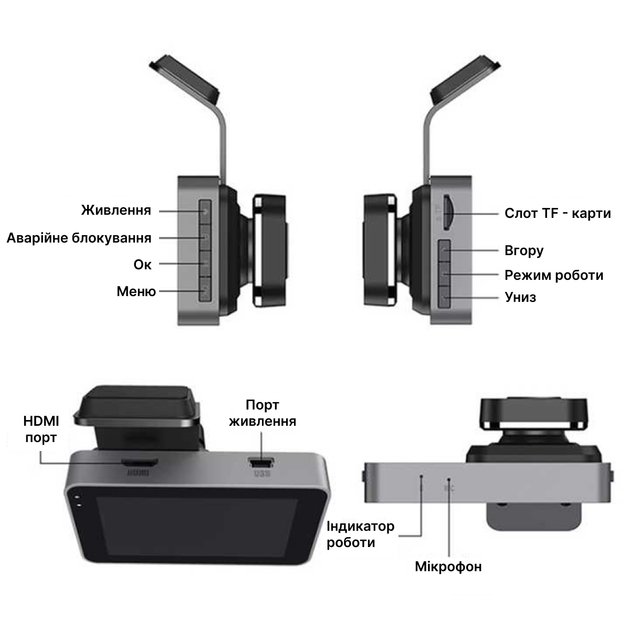 Автомобильный видеорегистратор Light Dual Lens с камерой заднего вида BlackBOX DVR - изображение 14