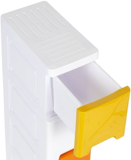 Regał ModernHome by Multistore z 5 wysuwanymi szufladami z kółkami (PJJCBS0019-05B) - obraz 5