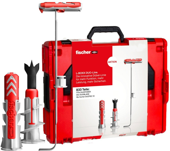 Zestaw kołków rozporowych Fischer L-BOXX 102 DuoLine 833 szt. (4048962413618) - obraz 3