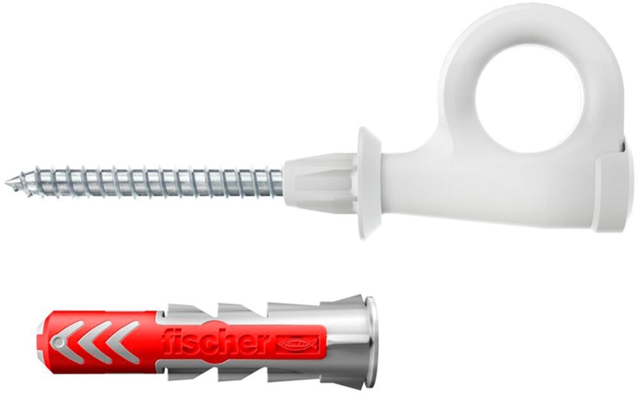 Zestaw śrub i kołków rozporowych Fischer EasyHook Loop DuoPower 8x40 25 szt. (4048962459548) - obraz 4