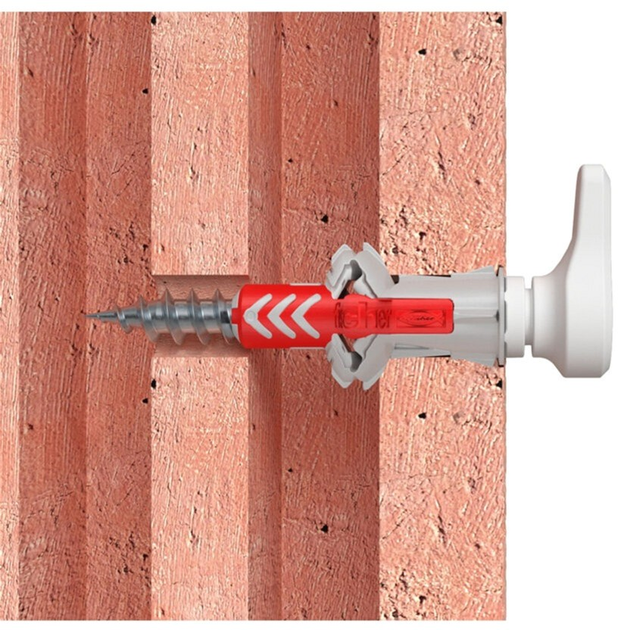 Zestaw śrub i kołków rozporowych Fischer EasyHook Angle DuoPower 8x40 25 szt. (4048962459500) - obraz 4