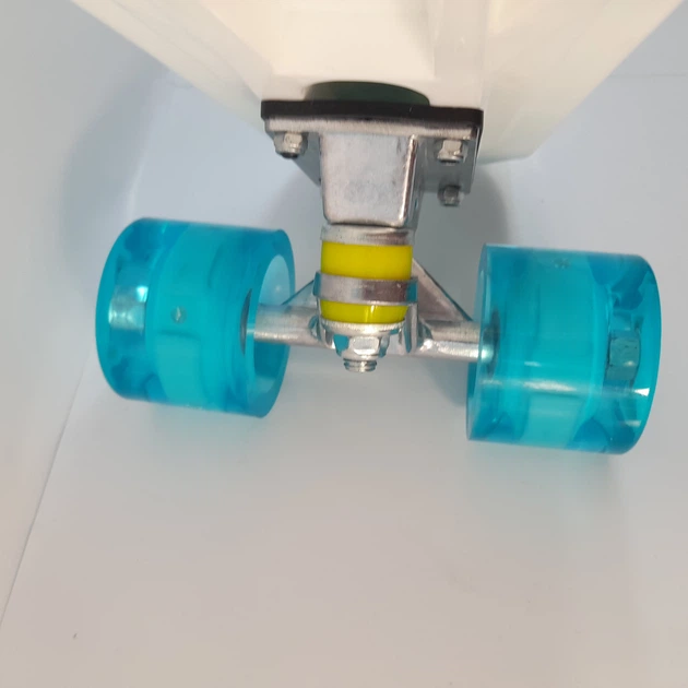 Пенни скейт борд маленький лонгборд детский скейтборд Best Board S 29707, доска 55 см, колеса полиуритановые светящиеся - изображение 6