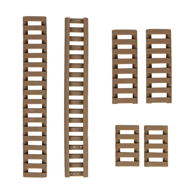 Набор накладок на цевье FMA Soft Rail Cover коричневый (55558) - изображение 1