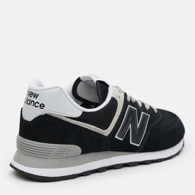 Чоловічі кросівки New Balance 574 ML574EVB 45 (11US) Чорні зі світло-сірим (195907803332) - зображення 5