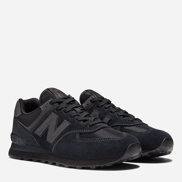 Buty sportowe męskie New Balance 574 ML574EVE 43 (9.5US) Czarne z ciemnoszarym (195907808559) - obraz 3
