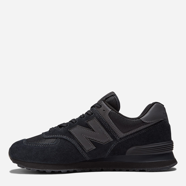 Buty sportowe męskie New Balance 574 ML574EVE 46.5 (12US) Czarne z ciemnoszarym (195907808603) - obraz 4