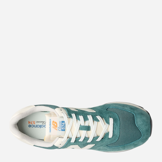 Buty sportowe męskie New Balance 574 U574VPG 44.5 (10.5US) Turkusowe (197967951961) - obraz 5