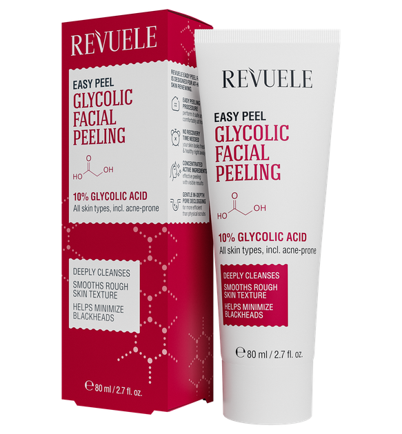 Пилинг Revuele гликолевый для лица Easy Peel 80 мл - Фото 1 Пилинг Revuele гликолевый для лица Easy Peel 80 мл - изображение 1
