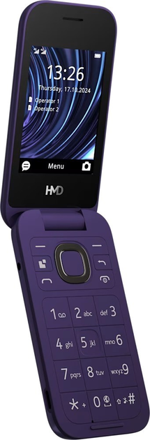Telefon komórkowy HMD 2660 Flip TA-1711 Violet (1GF033CPF1L02) - obraz 4