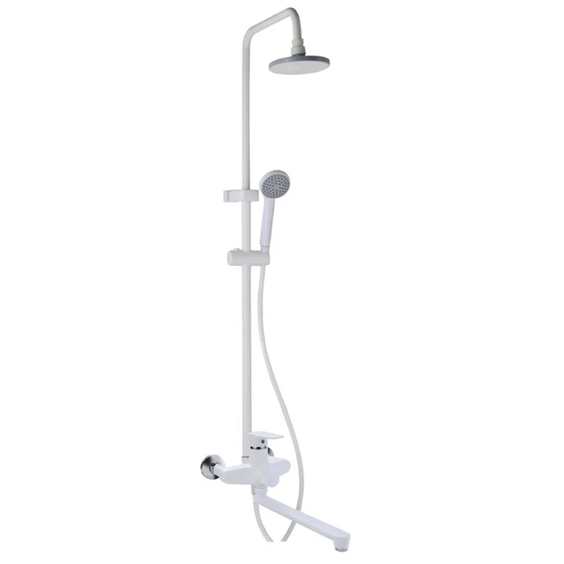 Душова колона зі змішувачем PLAMIX OSCAR-006-J WHITE (PM0701) - Фото 1 Душова колона зі змішувачем PLAMIX OSCAR-006-J WHITE (PM0701) - зображення 1