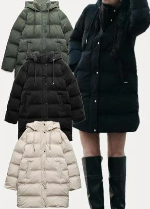 Вітронепроникна Куртка ZARA Padded Hooded Windproof Anorak XS