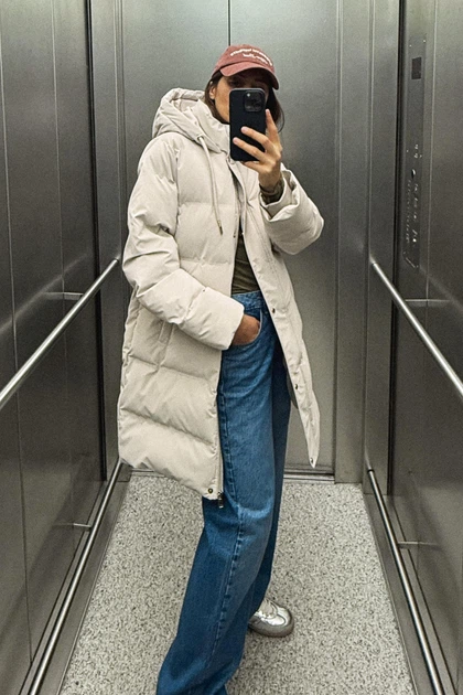 そら Вітронепроникна Куртка ZARA Padded Hooded Windproof Anorak S