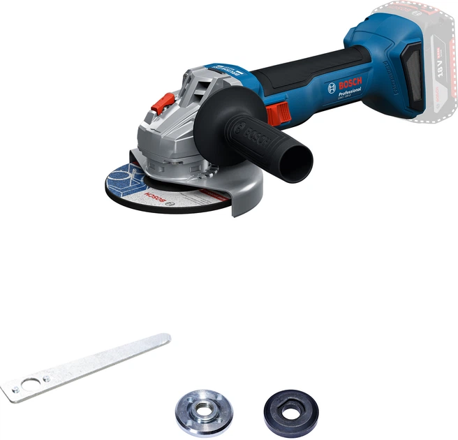 Акумуляторна бещіткова кутова шліфмашина Bosch GWS 18V-8 solo (06019N9000) - зображення 6