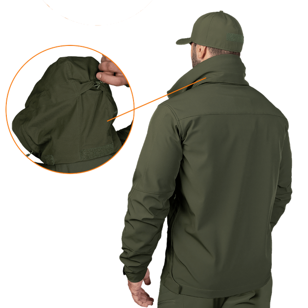 Куртка Phantom SoftShell Олива XL - зображення 3