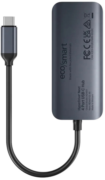 Hub Hyper HyperDrive Next 4 Port USB-C Midnight Blue (HD4001GL) - obraz 4