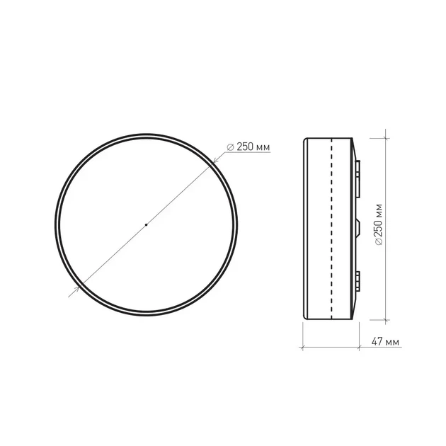 Накладний LED світильник LUMINARIA NLR 24W 220V IP44 5000K - зображення 11