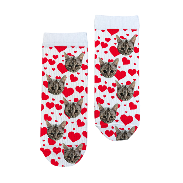 Шкарпетки Ponty Shop з фото "Багато сердець" Дитячі розмір 12-22 Білі - Фото 1 Шкарпетки Ponty Shop з фото "Багато сердець" Дитячі розмір 12-22 Білі - изображение 1