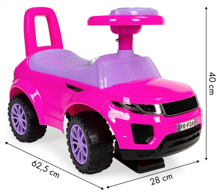 Jeździk Multistore 613W Różowy (5903769975310) - obraz 8