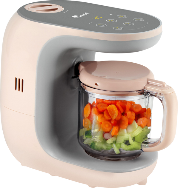 Multiblender parowy Momini NutriBlend 6 w 1 Różowo-szary (5906601060038) - obraz 4
