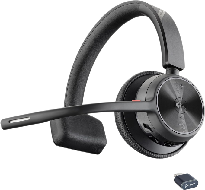 Słuchawki Poly Voyager 4310 MS + BT700 USB-A + Charging Stand Mono Black (77Y93AA) - obraz 3