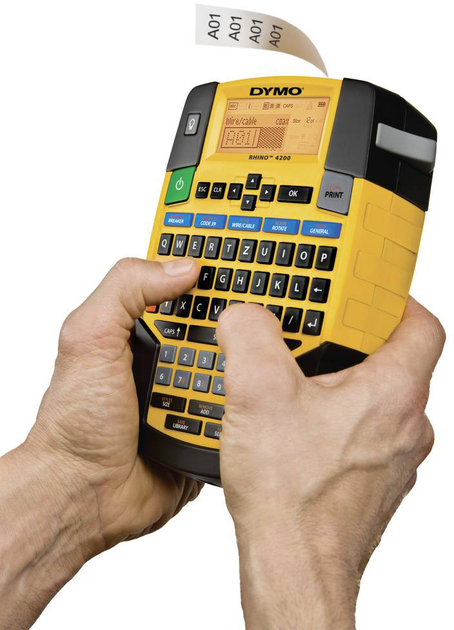 Drukarka etykiet Dymo Rhino 4200 Case Kit Yellow (1852998) - obraz 3