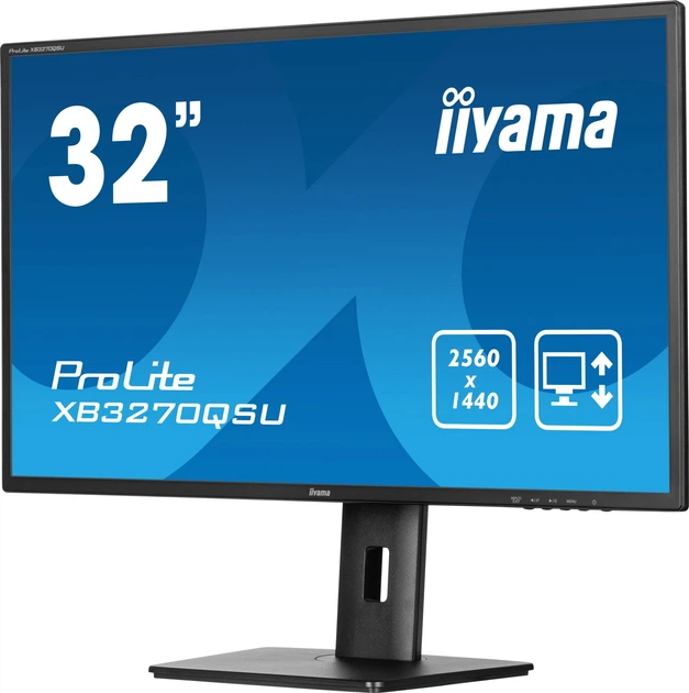 Монітор 31.5" Iiyama ProLite X3270QSU-B1 Black - зображення 3