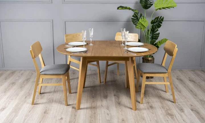 Стіл Марс обідній розкладний 900/1375x900x750 дуб - изображение 5