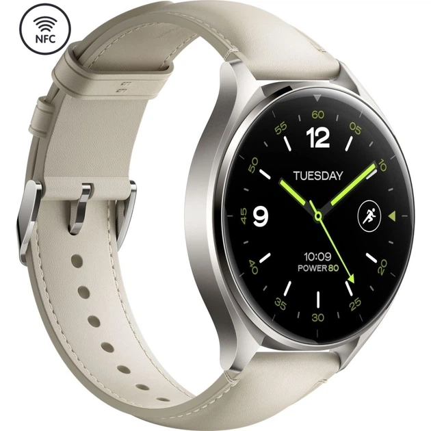 Смарт-годинник Xiaomi Watch 2 Titan BHR9306GL Gray Case White Leather Strap (1093970) - изображение 3