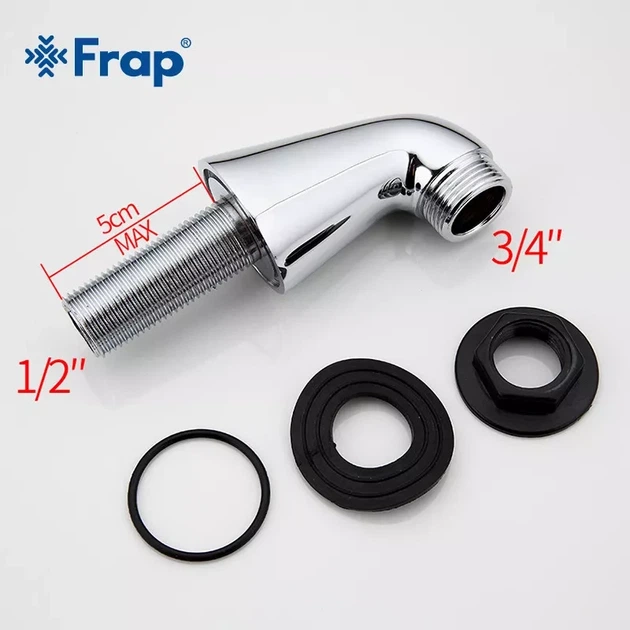 Тримач для душу Frap F70-3 для акрилової ванни, хром - зображення 4