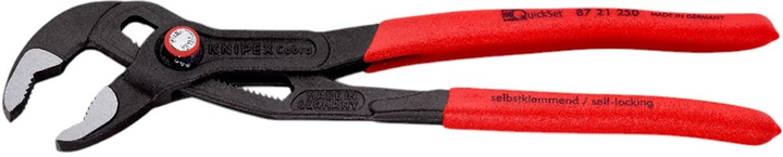 Кліщі трубні Knipex Cobra New Generation QuickSet 250 мм (87 21 250) - зображення 3