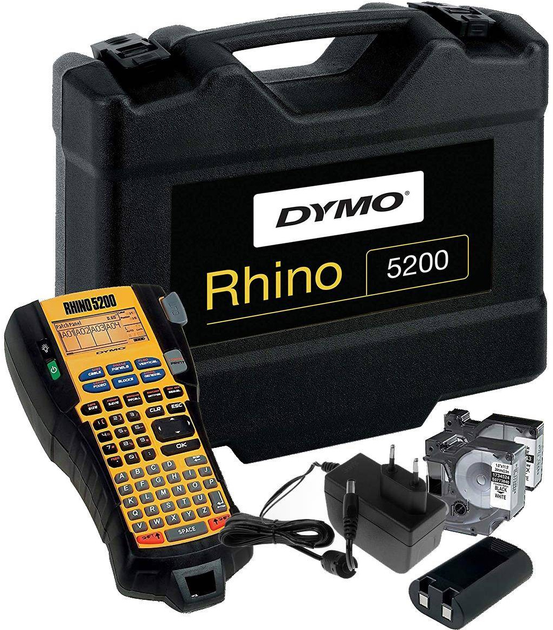 Drukarka etykiet Dymo Rhino 5200 Hard Case Kit Yellow (S0841400) - obraz 4
