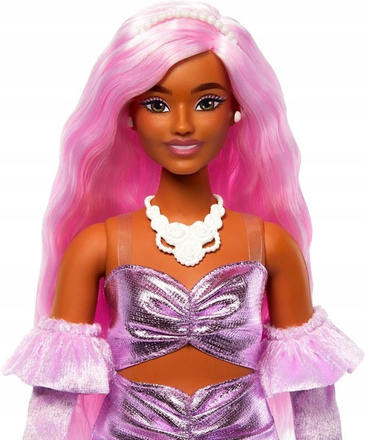 Lalka Mattel Barbie Fashionista Deluxe Style Pink Hair HYV25 (0194735255979) - obraz 4