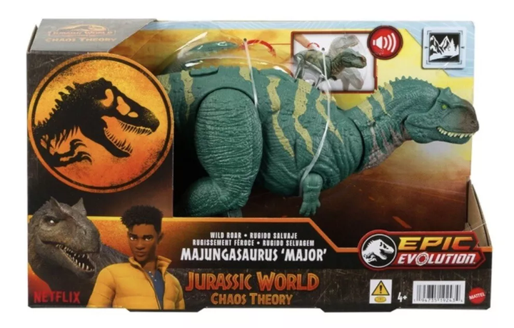 Динозавр Майюнгазавр зі звуком Світ юрського періоду Jurassic World Chaos Theory Wild Roar Majungasaurus Dinosaur Mattel (HTK76) - зображення 7