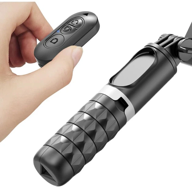 Штатив стабілізатор Gimbal Q18 360 , селфі палиця зі стабілізатором для телефону LED освітлення монопод чорний (508) - Фото 7 Штатив стабілізатор Gimbal Q18 360 , селфі палиця зі стабілізатором для телефону LED освітлення монопод чорний (508) - зображення 7