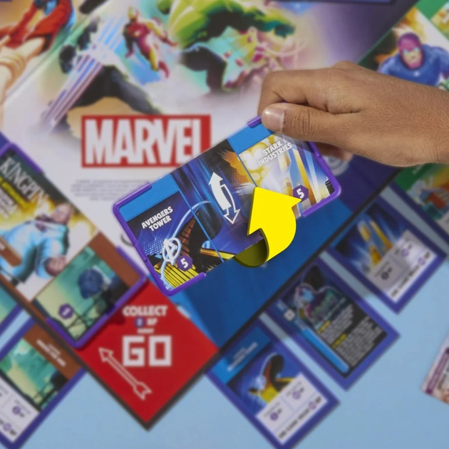 Gra planszowa Hasbro Monopoly Flip Marvel (wersja polska) F9931 (5010996226242) - obraz 9
