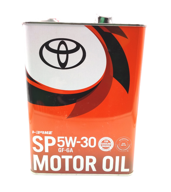 Оригинальное синтетическое моторное масло TOYOTA 5W-30 4л 08880-13705 - изображение 3