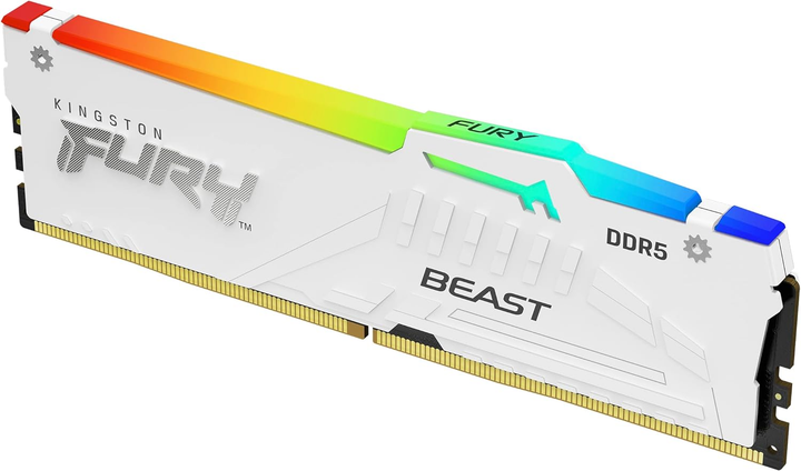 Pamięć RAM Kingston FURY DDR5-6000 65536MB PC5-48000 (Kit of 4x16384) Beast RGB White (KF560C40BWAK4-64) - obraz 3