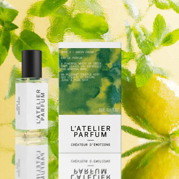 Miniaturka Woda perfumowana damska L'Atelier Parfum Green Crush 15 ml (3760383780032) - obraz 4