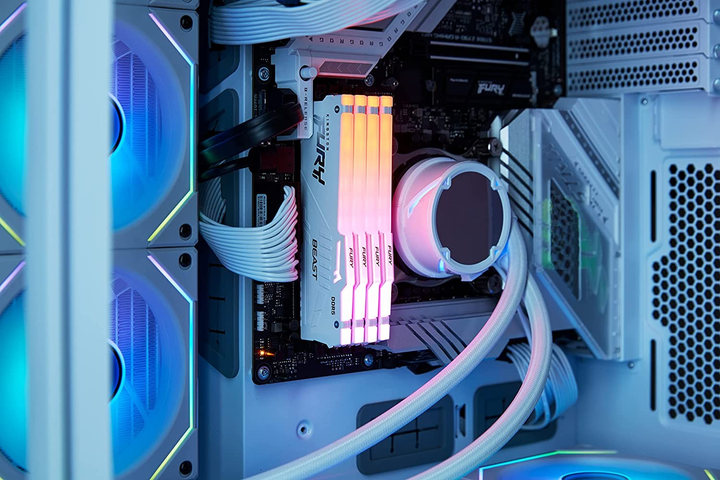 Pamięć RAM Kingston FURY DDR5-6000 65536MB PC5-48000 (Kit of 4x16384) Beast RGB White (KF560C40BWAK4-64) - obraz 7