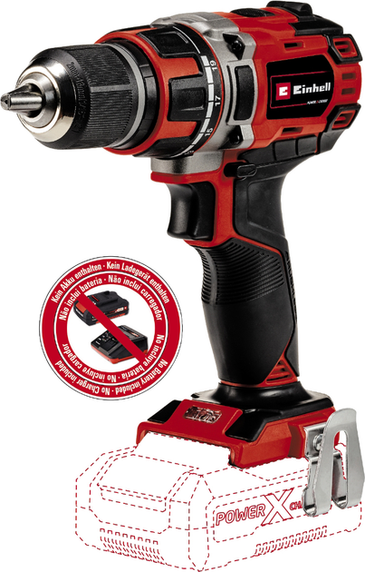 Wkrętarka akumulatorowa Einhell Power TE-CD 18/50 Li BL Solo (4513896) - obraz 3