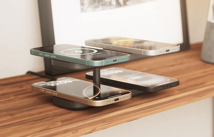Безпроводная зарядка Zens Quattro Wireless Charger Pro 4 Black (ZEQC01B/00) - Фото 6 Безпроводная зарядка Zens Quattro Wireless Charger Pro 4 Black (ZEQC01B/00) - изображение 6