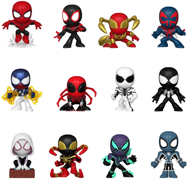Набір фігурок з мультфільму Funko Mystery Mini Spider-Man 12 шт 83754 (889698837545) - зображення 3