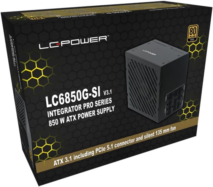 Блок живлення LC-Power LC6850G-SI V3.1 850 W Black (LC6850G-SI V3.1) - зображення 9