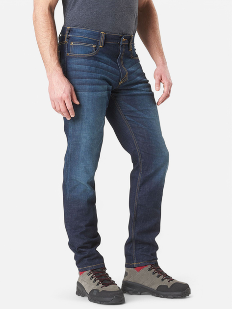 Тактичні штани джинсові чоловічі 5.11 Tactical Defender-Flex Slim Jeans 74465ABR-649 W34L32 Dark Wash Indigo (888579904383) - зображення 3