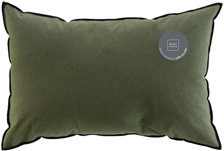 Декоративна подушка Douceur d'interieur Mistraline бавовняна 40 x 60 см Хакі (3574386112987) - зображення 4