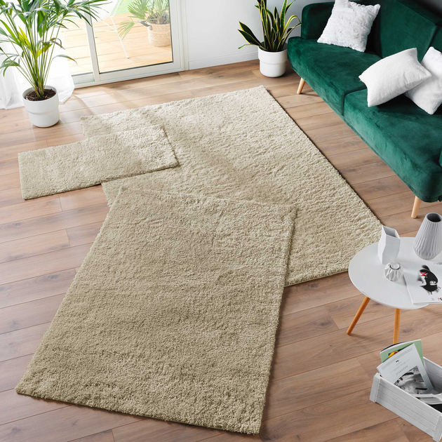 Dywan Douceur d'interieur Tango shaggy prostokątny 120 x 170 cm Taupe (3574387414288) - obraz 4