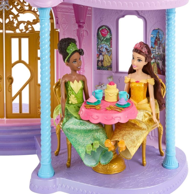 Domek dla lalek Mattel Disney Princess Wymarzony Pałac Księżniczek XXL HLW29 (0194735120420) - obraz 3