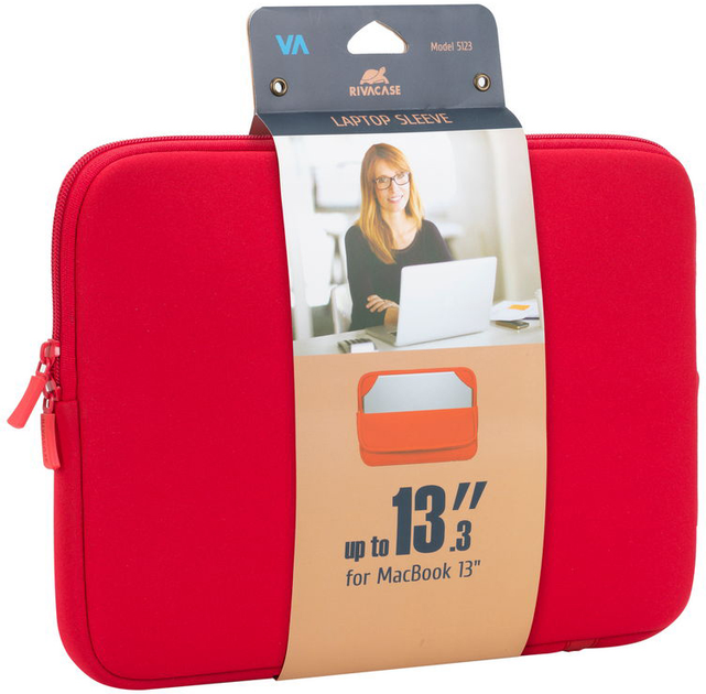 Etui na laptopa RIVACASE Antishock 5123 12.9-13.3" Red (RC5123_RD) - obraz 11