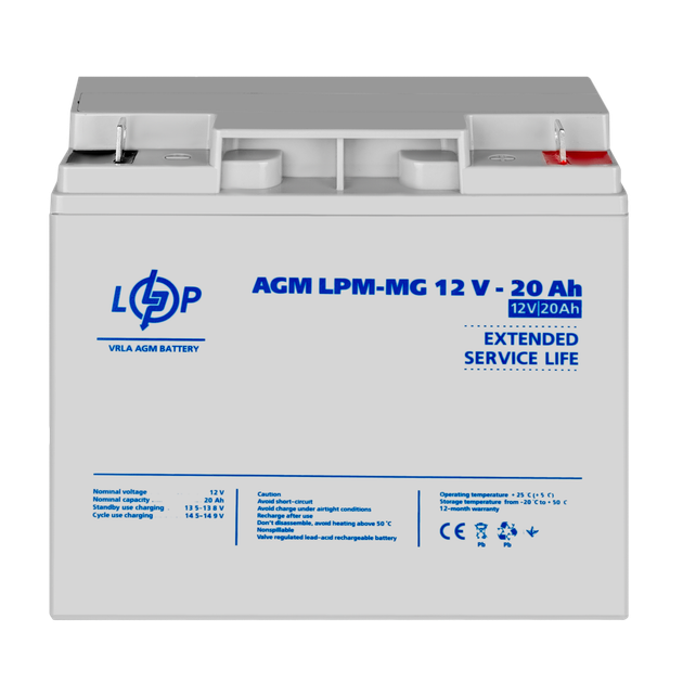 Аккумулятор мультигелевый AGM LPM-MG 12V - 20 Ah для Mercedes - изображение 2